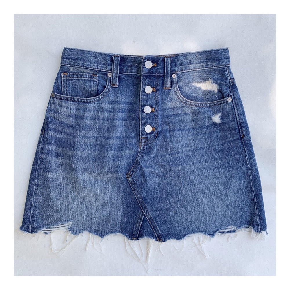 Madewell Rigid Denim A-Line Skirt